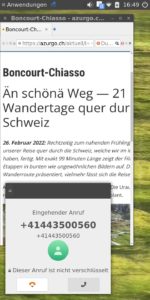 Abbildung 3: Mit Telefon, E-Mail und SMS unterstützt AVMultiPhone V2 die wichtigsten Kommunikationsmittel.