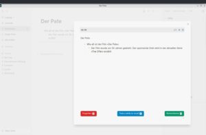 Abbildung 4: Logseq unterst&uuml;tzt Flashkarten zum Lernen von Inhalten. Sie k&ouml;nnen sie neu anlegen oder aus Bl&ouml;cken extrahieren.