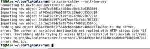 Abbildung 7: Die integrierte Synchronisation von Calcurse mit anderen Kalendern mittels WebDAV, hier am Beispiel von Nextcloud, ist schnell aufgesetzt und funktioniert gut.