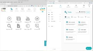 Abbildung 8: Nicht ganz einheitlich gestaltet das InVID-Toolkit seine Oberfl&auml;che f&uuml;r Firefox (links) und Chrome (rechts).