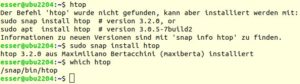 Abbildung 9: Ganz ohne GUI: Die Shell verrät, wie Sie ein nicht installiertes Programm einrichten.