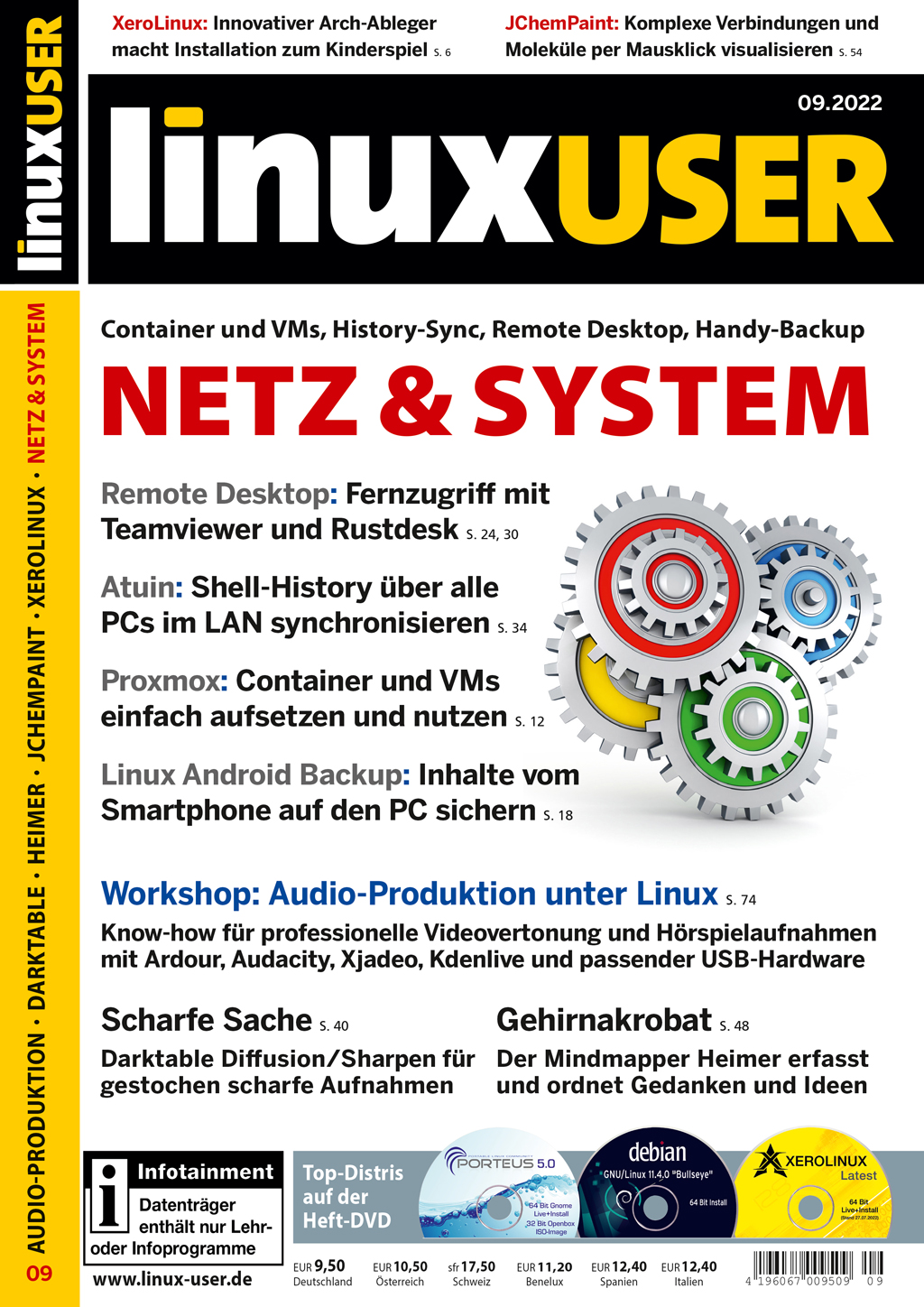 Heftcover LinuxUser 09/2022