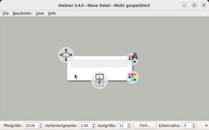 Abbildung 1: &Uuml;ber die Symbole manipulieren Sie den Knoten und f&auml;rben ihn beispielsweise ein.