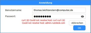 Abbildung 2: Kein Anschluss unter dieser Nummer: Die Infrastruktur zum zentralen Speichern des Adressbuchs existiert aktuell noch nicht.