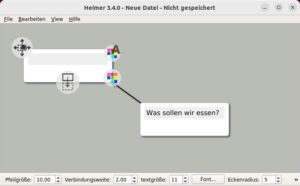 Abbildung 2: Neue Knoten ziehen Sie wie &uuml;ber das Symbol in der linken oberen Ecke an eine andere Position.