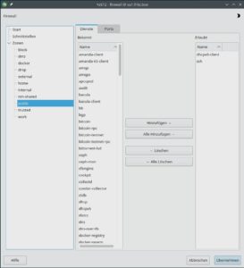 Abbildung 2: Es kommt der Sicherheit unter Linux zugute, dass Firewall-Programme (hier das gleichnamige YaST-Modul) dort nur ein Frontend f&uuml;r die im Kernel integrierte Firewall bereitstellen und sich nach dem Senden der Einstellungen wieder beenden.