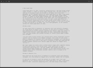 Abbildung 1: So kann Vim aussehen. Hier ist das Plugin Goyo aktiv.
