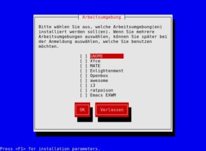 Abbildung 2: Guix bietet viele grafische Desktops zur Installation an.