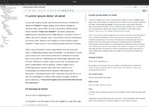 Abbildung 4: Joplin eignet sich f&uuml;r umfangreiche, synchronisierte und verschl&uuml;sselte Notizen, aber auch zum Erstellen l&auml;ngerer Texte.