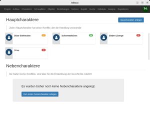 Abbildung 5: Hier fasst ein gemeinsamer Eintrag die <span class="ui-element">Sieben Zwerge</span> zusammen. Sofern die Zwerge in der Geschichte später einzeln auftreten, sollten Sie jedem einen eigenen Eintrag spendieren.