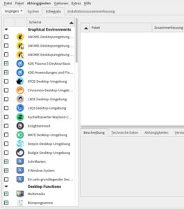 Abbildung 6: Während das Upgrade per <code>zypper dup</code> lediglich neue Abhängigkeiten neu installiert, fügt das Offline-Upgrade vom Installationsmedium automatisch neue KDE-Komponenten hinzu, wenn die Softwarezusammenstellung <span class="ui-element">KDE-Anwendungen und Plasma-Desktop</span> im Paketmanager aktiv war.