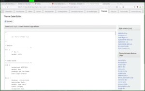 Abbildung 9: Zenphoto bringt einen Theme-Editor mit, mit dem Sie Themes &uuml;ber die Bedienoberfl&auml;che des Programms modifizieren.