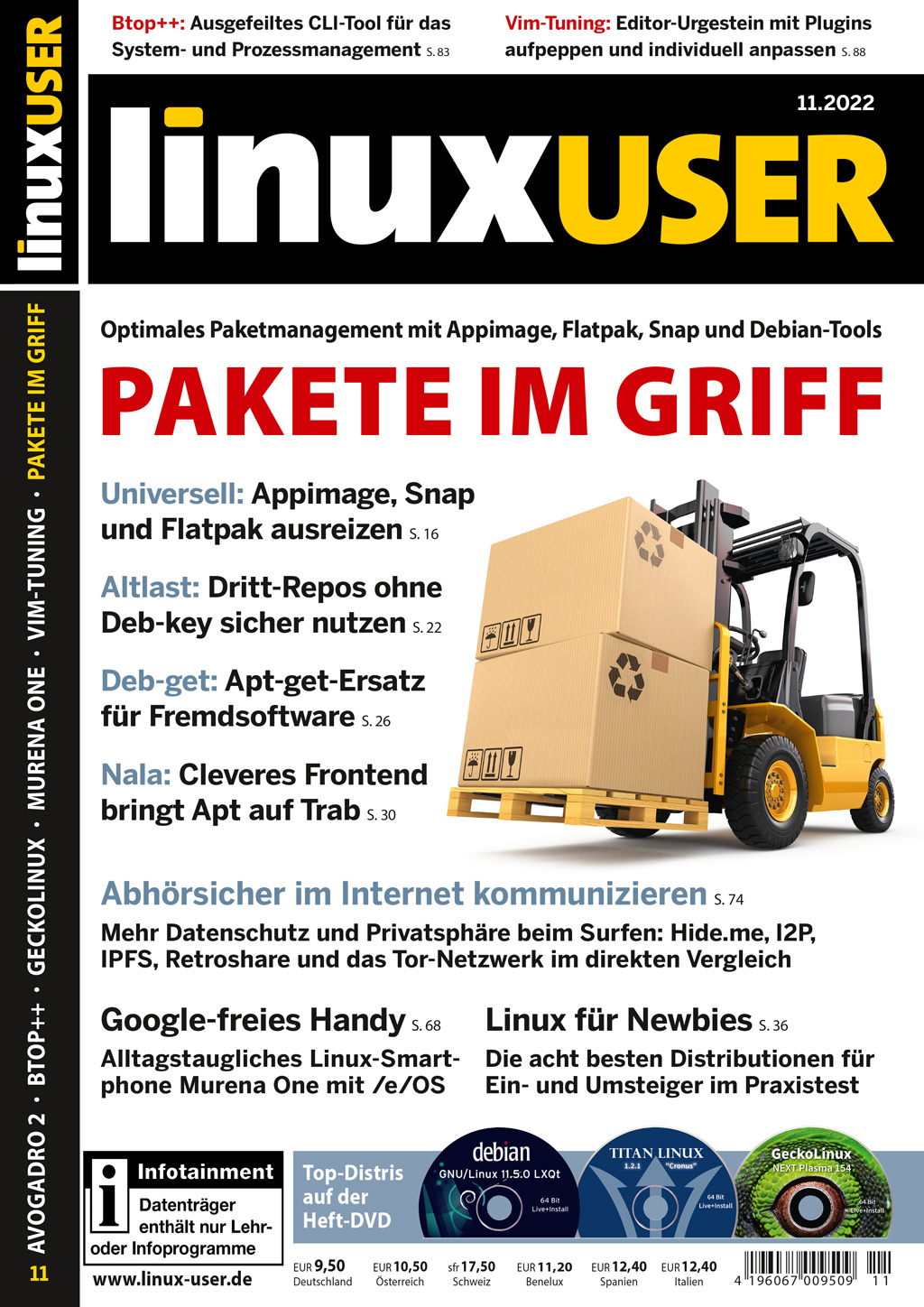 Heftcover LinuxUser 11/2022