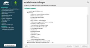 Abbildung 1: Auch wenn eine OpenSuse-Installation weitgehend durch das Bestätigen der vorgewählten Einstellungen gelingt, schreckt die Komplexität des Installers Einsteiger ab.