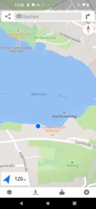 Abbildung 3: Die Karten- und Navigations-App Magic Earth ist die einzige App auf dem Murena One, die zwar OpenStreetMap verwendet, aber nicht quelloffen ist.