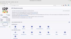 Abbildung 3: Die I2P-Router-Konsole bietet eine M&ouml;glichkeit zur bequemen grafischen Administration.