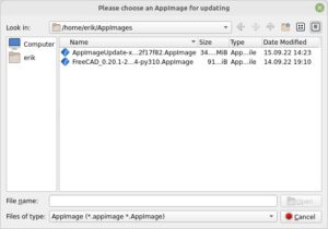 Abbildung 3: Mit AppImageUpdate aktualisieren Sie Ihre Appimage-Pakete automatisch.