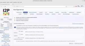Abbildung 4: Beim I2P-Netz stellen Sie die durch Ihren Knoten nutzbare Bandbreite manuell ein.