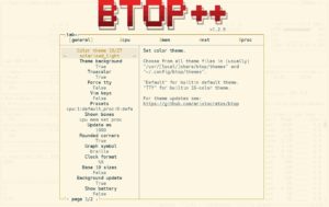 Abbildung 5: Die Konfiguration von Btop nehmen Sie entweder &uuml;ber das grafische Men&uuml; oder direkt in der Konfigurationsdatei in Ihrem Home-Verzeichnis vor.