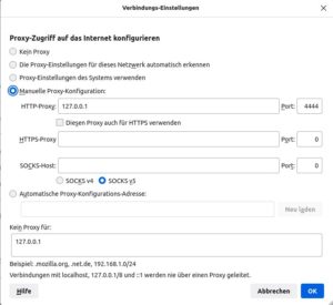 Abbildung 5: Den Webbrowser m&uuml;ssen Sie manuell f&uuml;r die Verwendung mit I2P vorbereiten.