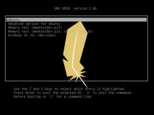 Abbildung 6: Linux Lite gibt sich an einigen Stellen – wie hier im Bootmenü – als Ubuntu zu erkennen.