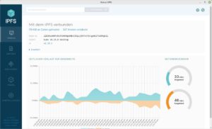 Abbildung 6: Das IPFS-Dateisystem bietet eine moderne Administrationsoberfl&auml;che.