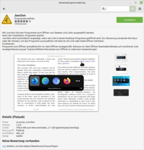 Abbildung 6: Bei der Installation eines Flatpaks werden zahlreiche Details angezeigt.