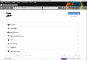 Abbildung 2: Die Weboberfläche fasst alle Einstellungen übersichtlich auf einer Seite zusammen.