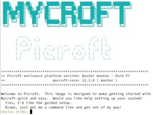 Abbildung 3: Der Mycroft-Wizard &uuml;bernimmt alle soft- und hardwareseitigen Einrichtungsschritte.