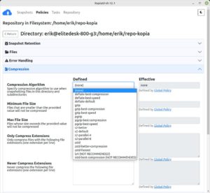 Abbildung 4: Kopia versteht sich auch auf das Verkleinern von Datenbest&auml;nden.