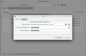 Abbildung 6: F&uuml;r verschiedene Backup-Jobs legen Sie weitere Repositories an. Bei BorgBase ist deren Anzahl unbegrenzt.