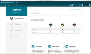 Abbildung 8: Optisch schlicht, aber mit allen nötigen Informationen präsentiert sich das Dashboard der Upribox.