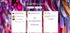Abbildung 1: Nextcloud Hub&nbsp;3 bietet verschiedene Hintergr&uuml;nde nicht nur f&uuml;r das Dashboard, sondern auch f&uuml;r verschiedene Apps.