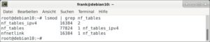 Abbildung 2: Mit <code>lsmod</code> erfahren Sie, ob das Kernel-Modul vom System geladen wurde.