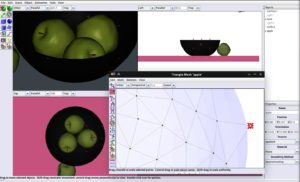 Abbildung 3: Wie bei Blender handelt es sich bei Art of Illusion um einen Mesh-basierten Modeler, bei dem ein räumliches Gitternetz die Form der 3D-Objekte bestimmt.