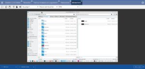 Abbildung 6: Hinter dem Schalter <span class="ui-element">Bildschirm</span> verbirgt sich die sonst bei Fernwartungssoftware zu sehende 1:1-Ansicht des entfernten Desktops.