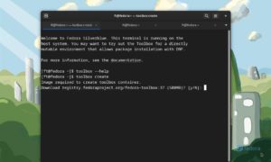 Abbildung 6: Mit Toolbox-Containern lassen sich per Dnf oder RPM Werkzeuge nachinstallieren, die das auf grafische Anwendungen zugeschnittene Flatpak-System nicht anbietet.