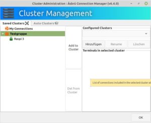 Abbildung 6: &Uuml;ber Cluster spricht der &Aacute;sbr&uacute; Connection Manager mehrere Server gleichzeitig an.