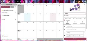 Abbildung 7: Der Kalender verf&uuml;gt &uuml;ber eine &uuml;bersichtlichere, an das verwendete Thema farblich angepasste Darstellung.