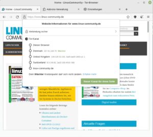 Abbildung 1: Der Anonymisierungsdienst Tor bietet mit dem Tor Browser eine erheblich höhere Anonymität als nur ein VPN.