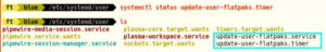 Abbildung 3: In <code>/etc/systemd/user/</code> befinden sich nach dem Einrichten eine Service-Datei sowie ein Timer. In <code>/etc/systemd/system/</code> sollten analog diese beiden Dateien vorhanden sein.