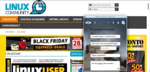 Abbildung 3: &Uuml;ber das Bookmarklet, das in der Lesezeichen-Symbolleiste abgelegt wird, lassen sich besuchte Webseiten einfach in der Nextcloud oder einem anderen Speichermedium zur sp&auml;teren Verwendung ablegen.
