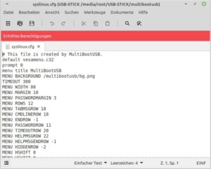 Abbildung 4: Sie k&ouml;nnen auch die Konfiguration von Syslinux anpassen.