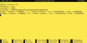 Abbildung 4: Unter Wireguard ist eine Schnittstelle zu konfigurieren.