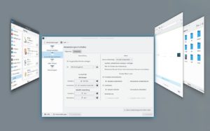 Abbildung 6: 3D-Effekte wie beim heute noch in KDE verfügbaren Anwendungsumschalter <span class="ui-element">3D-Fenstergalerie</span> führen unter X11 zu Problemen.