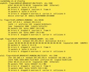 Abbildung 6: Die virtuelle Schnittstelle erscheint auch in der konventionellen Interface-Liste.