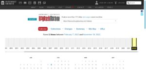 Abbildung 10: Einen ge&ouml;ffneten Link k&ouml;nnen Sie teilen, bearbeiten, l&ouml;schen, an die <span class="ui-element">Wayback Machine</span> senden oder mit einer Notiz versehen. Links unten wird der Verlauf zu diesem Link angezeigt.