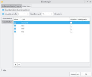 Abbildung 2: Nach dem ersten Start gilt es, die Datenbank mit Inhalten zu f&uuml;llen. Ein Klick auf <span class="ui-element">Ordner hinzuf&uuml;gen</span> erlaubt die Auswahl zu indizierender Ordner sowie deren Ausschluss.