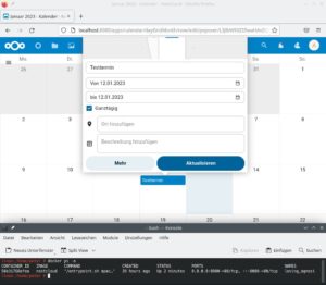 Abbildung 4: Server-Dienste (wie hier Nextcloud) lassen sich am schnellsten per Container aufsetzen.