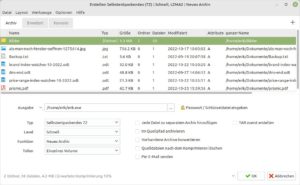 Abbildung 9: Peazip bietet eine F&uuml;lle von Optionen zur Arbeit mit Archiven.